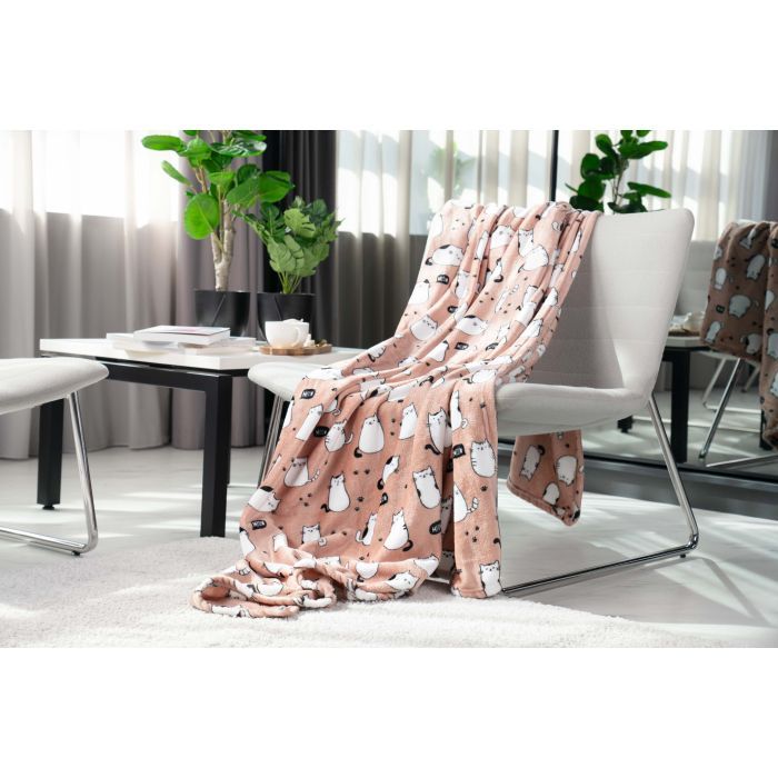 Плед Ardesto Flannel котики, 160х200 см (ART0108PB) зображення 2