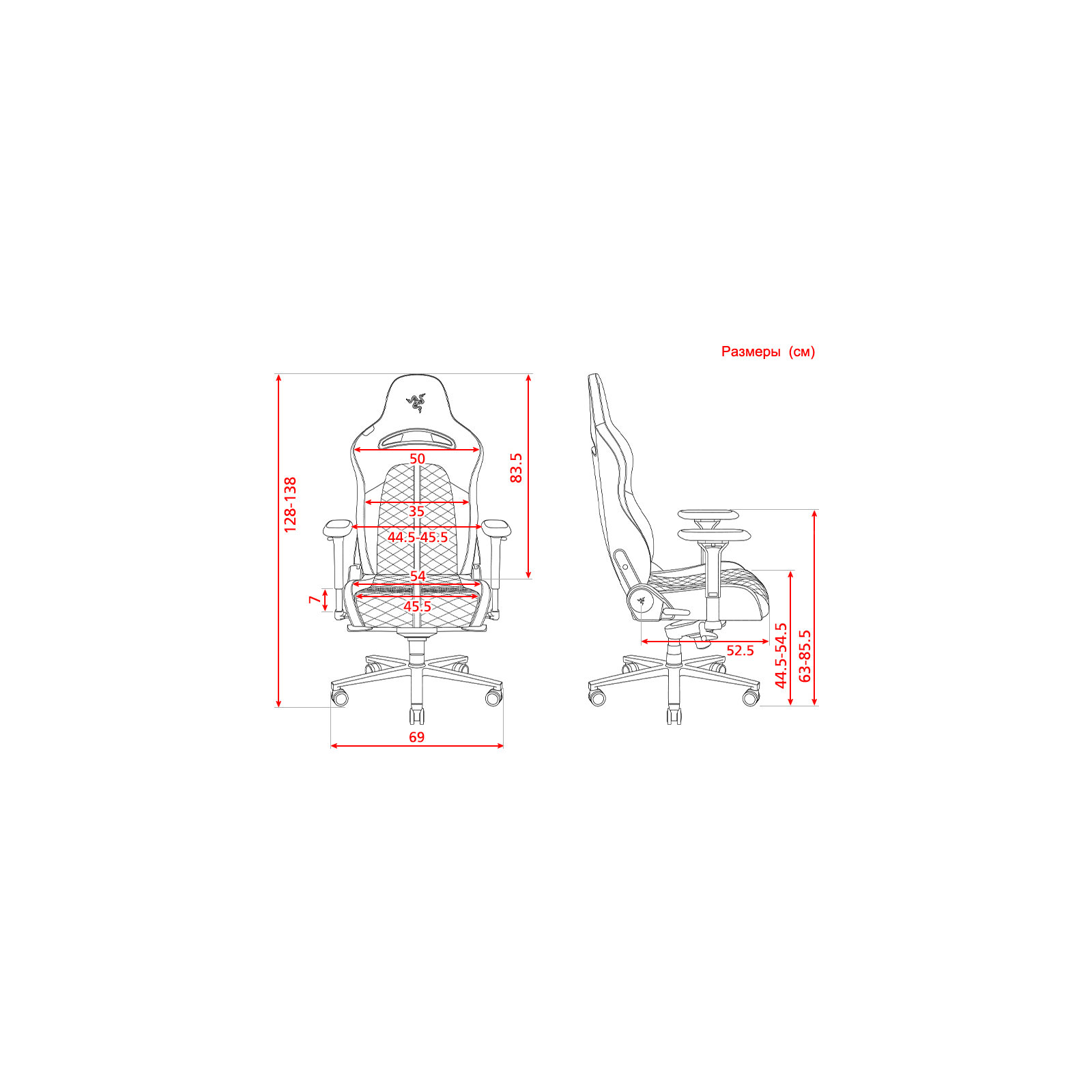 Кресло игровое Razer Enki Quartz (RZ38-03720200-R3G1) изображение 9