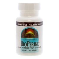 Трави Source Naturals Біоперин (Екстракт Чорного Перцю) 10мг, 60 таблеток (SN0643)