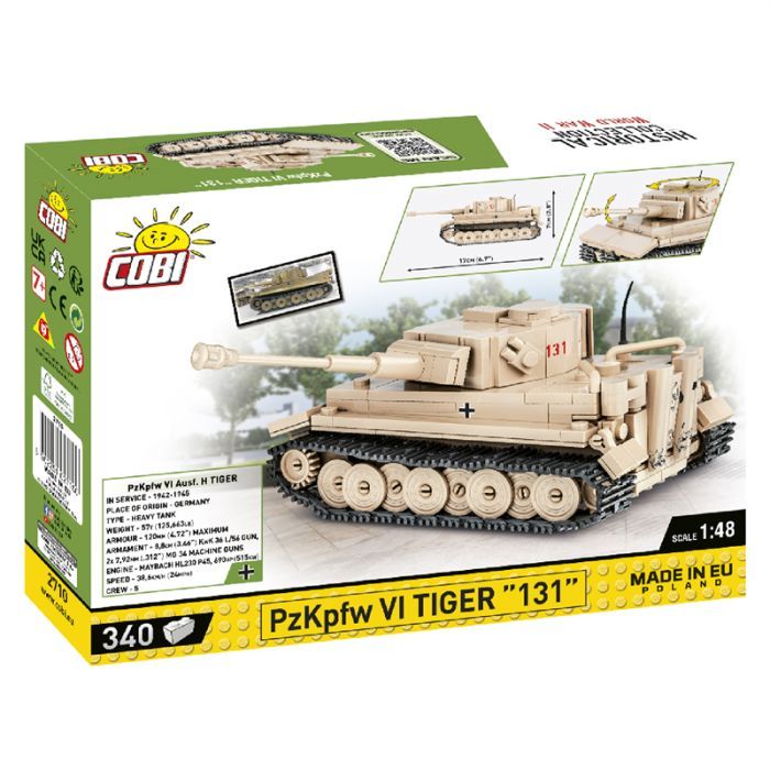 Конструктор Cobi Друга Світова Війна Танк Тигр 131, 340 деталей (COBI-2710) зображення 2