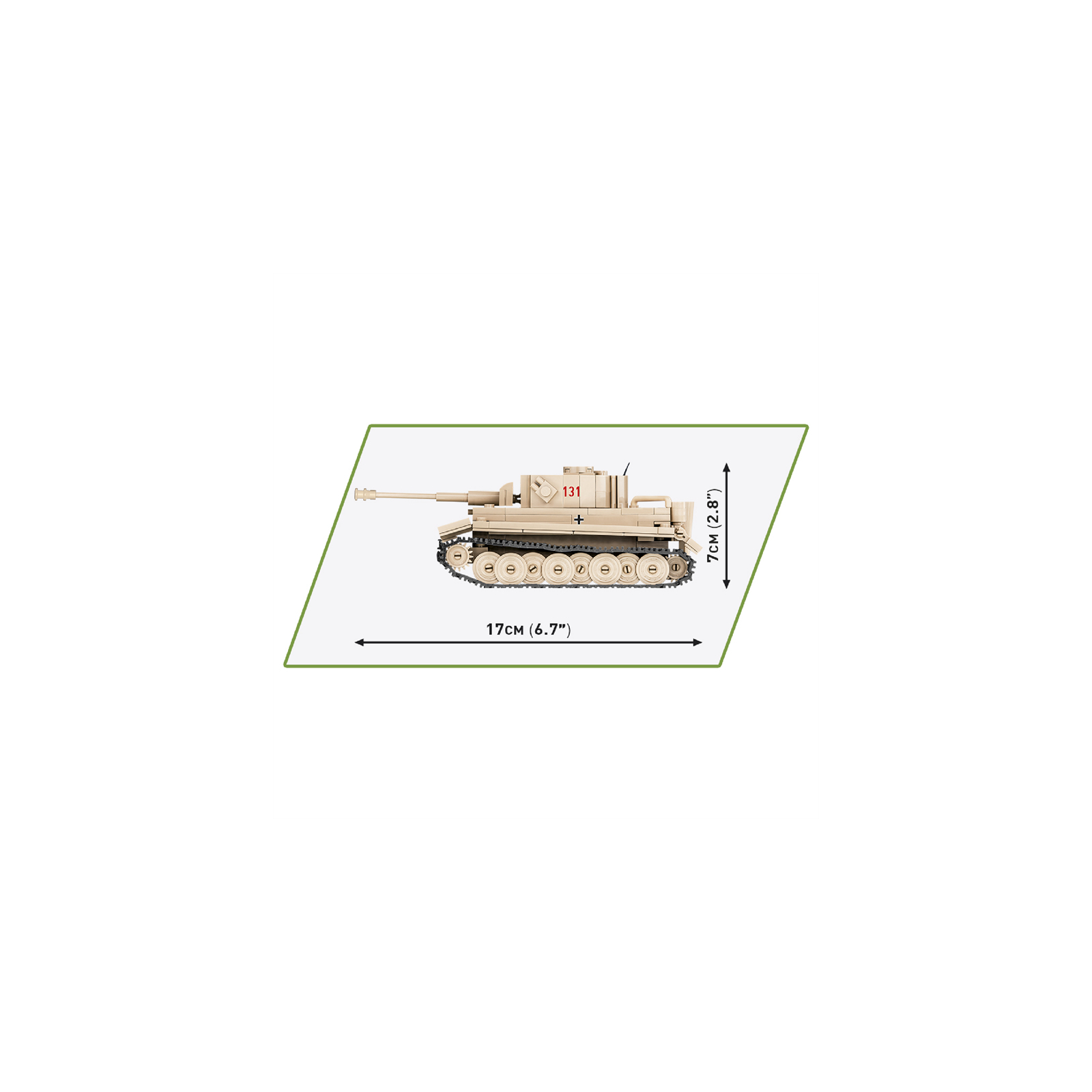 Конструктор Cobi Вторая Мировая Война Танк Тигр 131, 340 деталей (COBI-2710) изображение 5