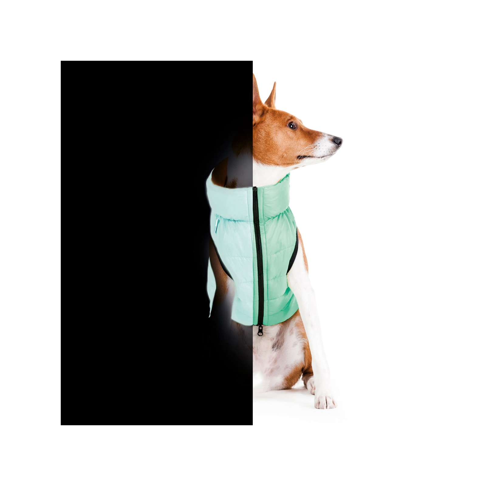 Курточка для животных Airy Vest Lumi двусторонняя L 65 мятно-оранжевая (2321) изображение 6