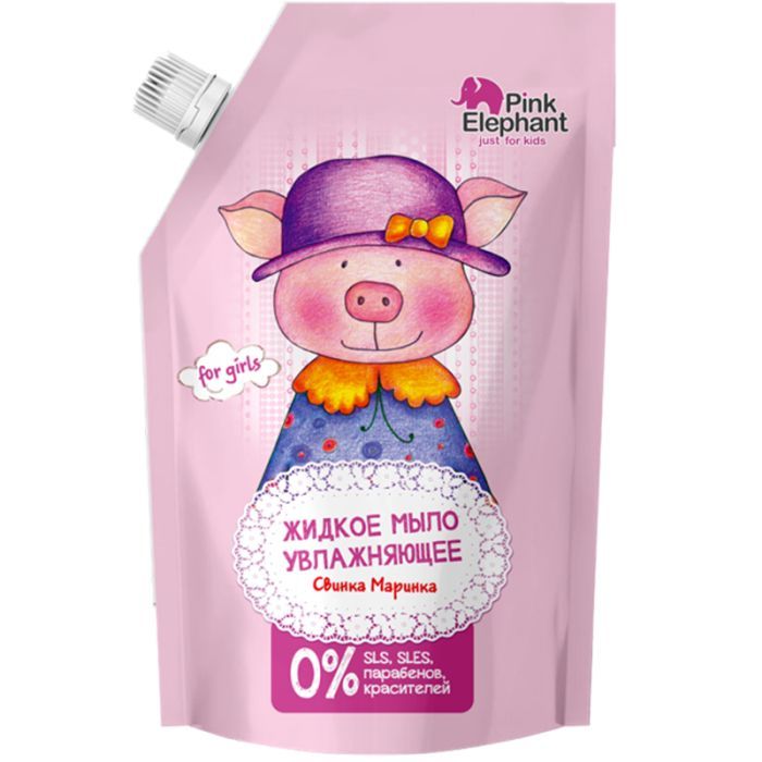 Детский гель для душа Pink Elephant Свинка Маринка увлажняющая 500 мл (4823015942877)