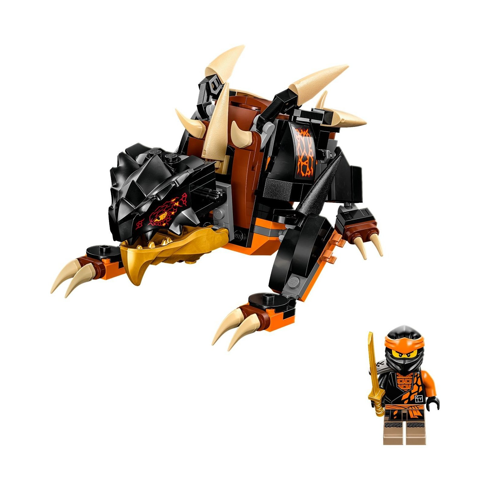 Конструктор LEGO Ninjago Земляной дракон Коула EVO 285 деталей (71782) изображение 3