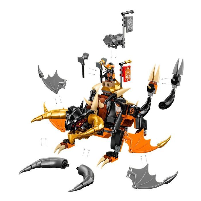 Конструктор LEGO Ninjago Земляний дракон Коула EVO 285 деталей (71782) зображення 4