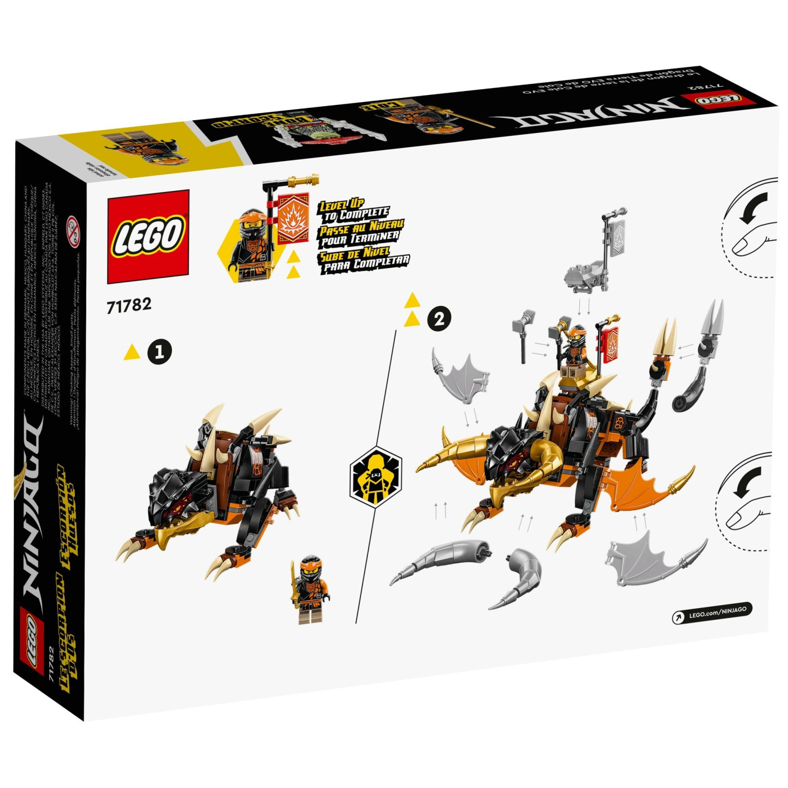 Конструктор LEGO Ninjago Земляной дракон Коула EVO 285 деталей (71782) изображение 6