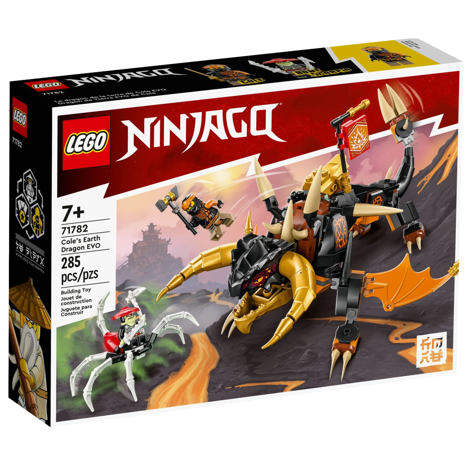 Конструктор LEGO Ninjago Земляной дракон Коула EVO 285 деталей (71782)