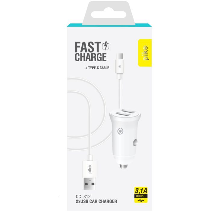 Зарядное устройство Piko CC-312 (2USB3,1A) + USB-C cable (1283126538803) изображение 2