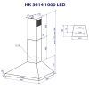 Вытяжка кухонная Minola HK 5614 BL 1000 LED изображение 11