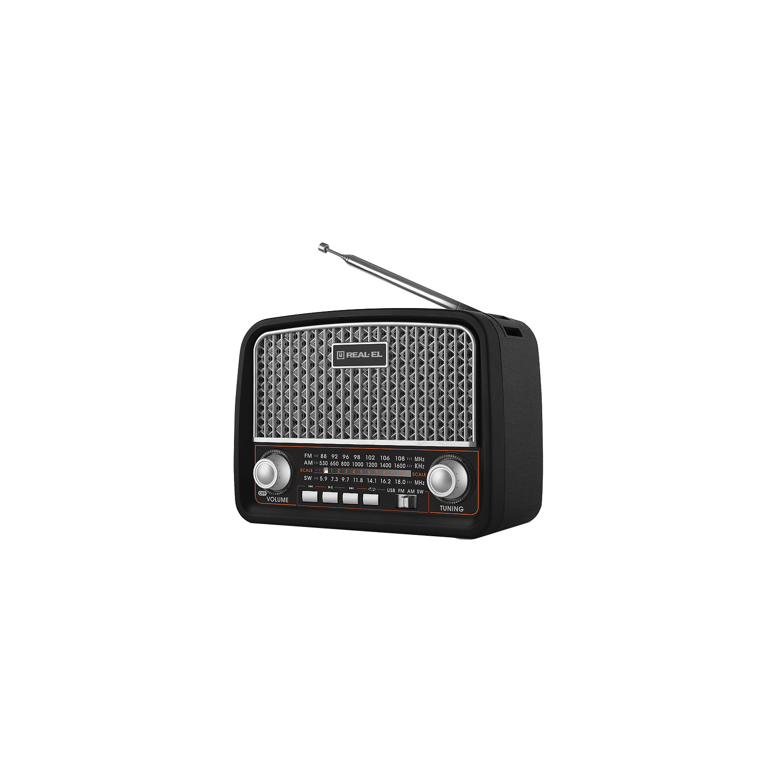 Портативный радиоприемник REAL-EL X-520 Black изображение 3