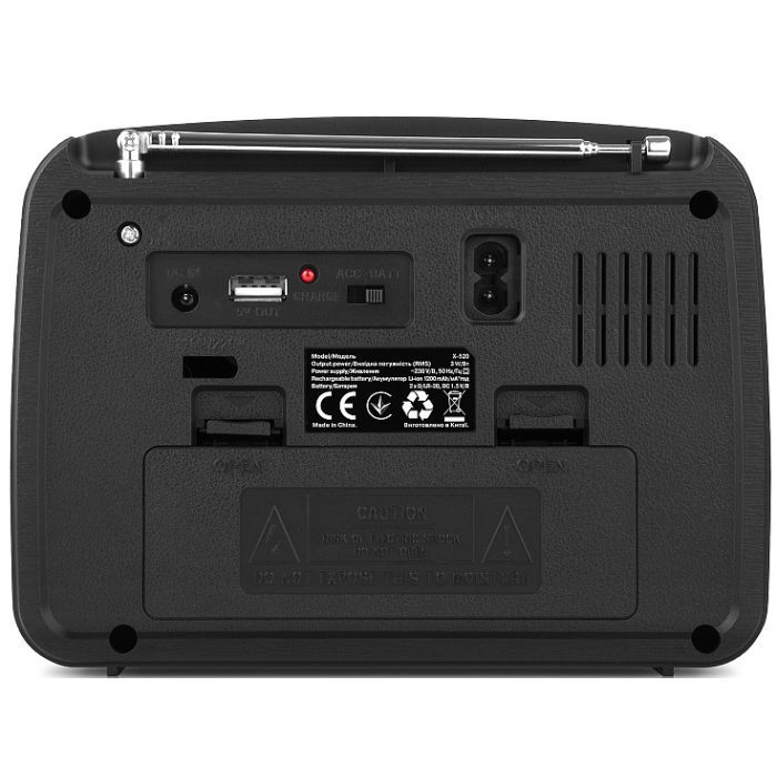 Портативний радіоприймач REAL-EL X-520 Black зображення 6