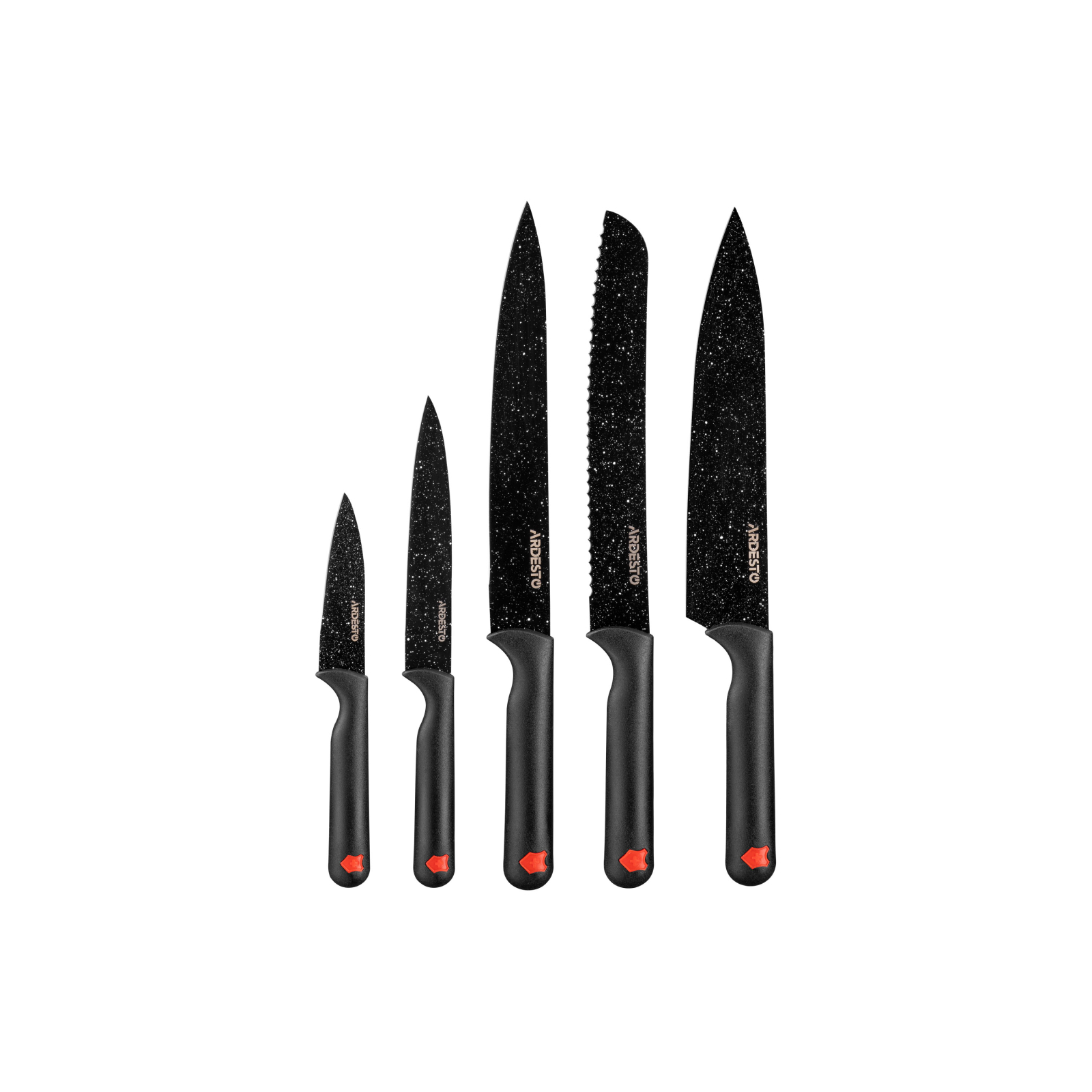 Набор ножей Ardesto Black Mars 5 шт (AR2105BG)