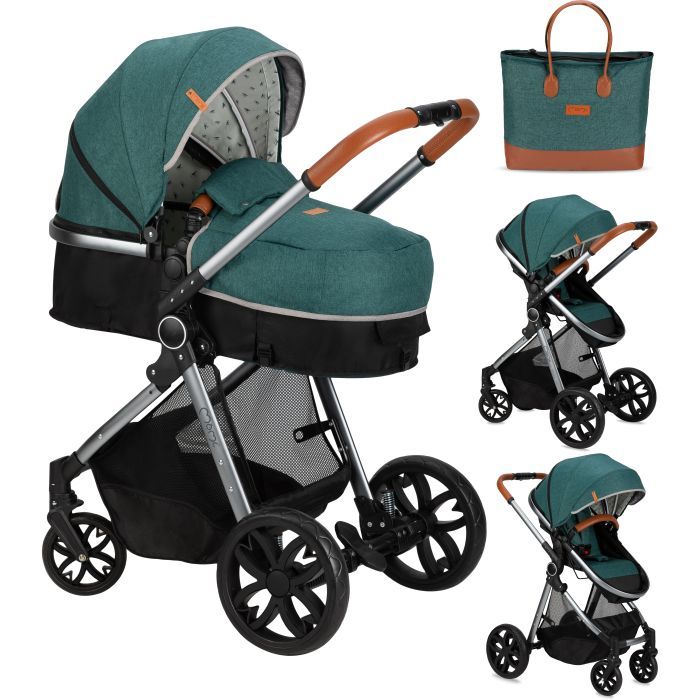 Коляска MoMi 2 в 1 Limuru Black (WOSP00029) изображение 2