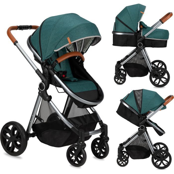 Коляска MoMi 2 в 1 Limuru Black (WOSP00029) изображение 3