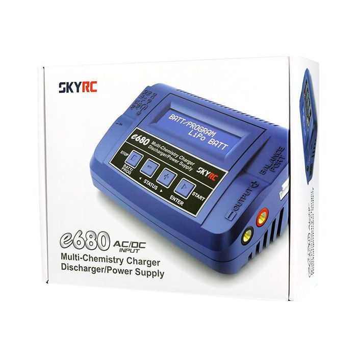 Зарядное устройство для дрона SkyRc e680 8A/80W с/БП універсальне (SK-100149) (LC-E680/HP0057.0044) изображение 4