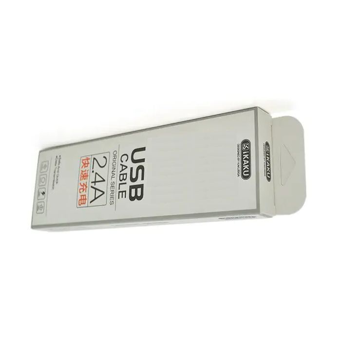 Дата кабель USB 2.0 AM to Lightning 1.0m KSC-723 GAOFEI Gray 2.4A iKAKU (KSC-723-Gr-L)