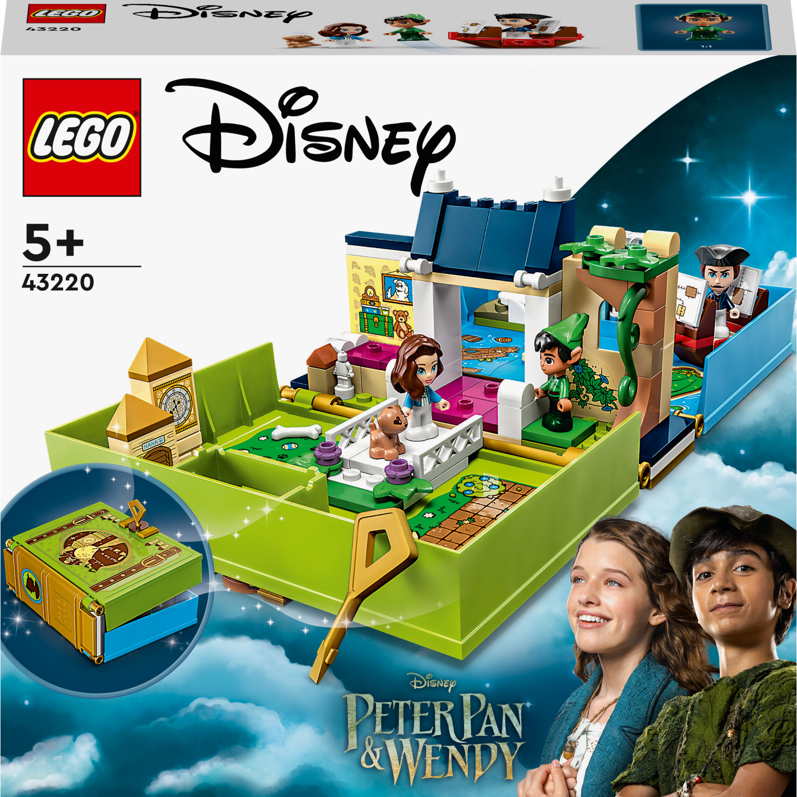 Конструктор LEGO Disney Classic Книга приключений Питера Пена и Венди 111 деталей (43220)