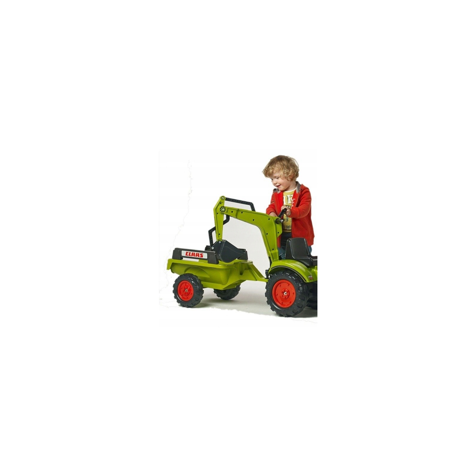 Веломобіль Falk CLAAS Arion трактор на педалях з причепом Зелена (3016202040147) (2040N) зображення 6
