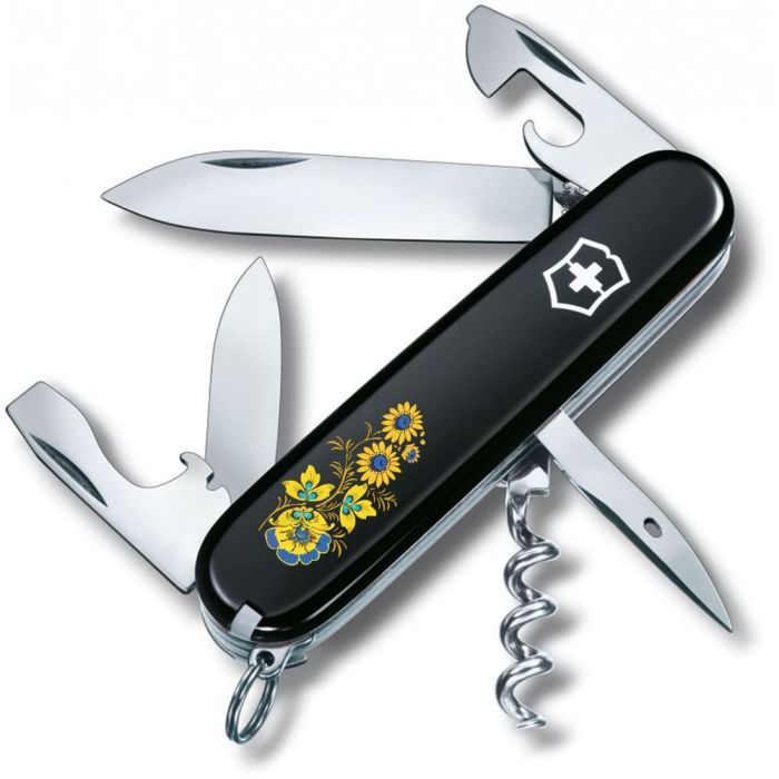 Нож Victorinox Spartan Ukraine Black "Ukraine" (1.3603.3_T0140u)