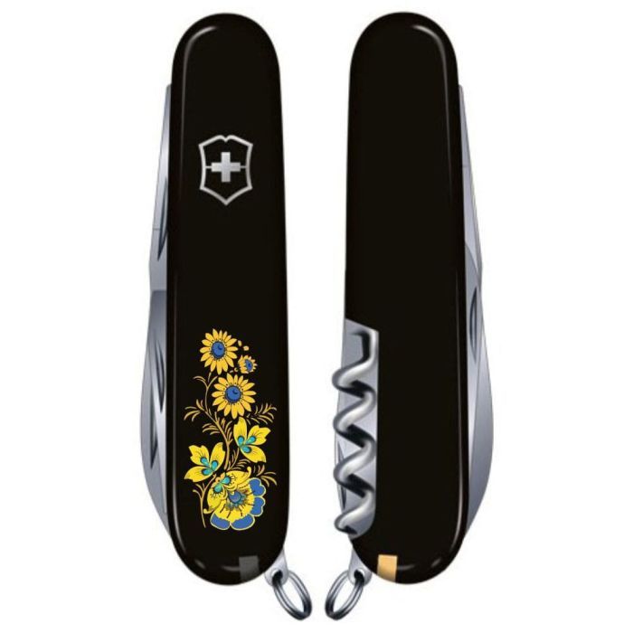 Нож Victorinox Spartan Ukraine Black "Ukraine" (1.3603.3_T0140u) изображение 3