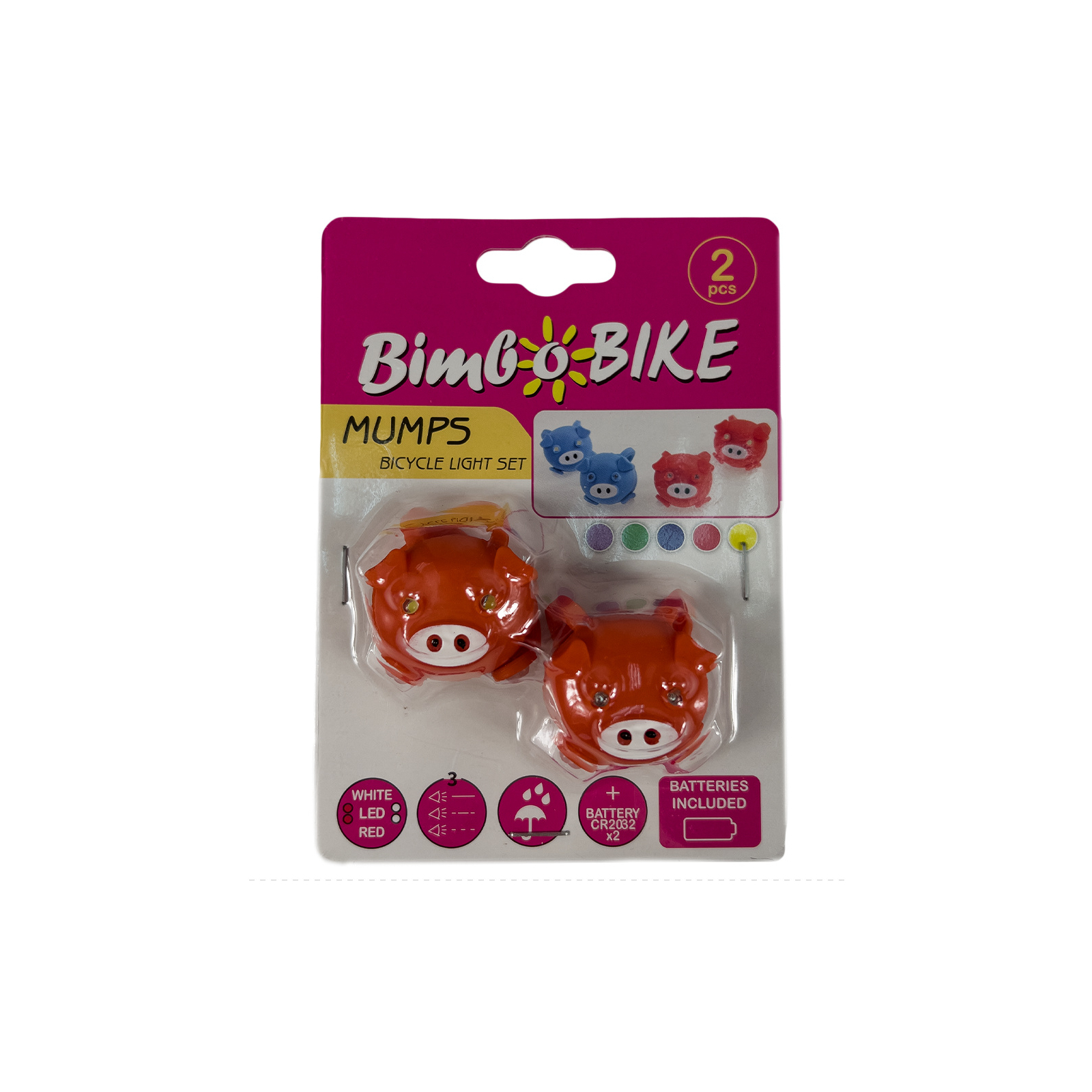 Комплект велофар Good Bike Silicone Mumps Red (90303Red-IS) изображение 5