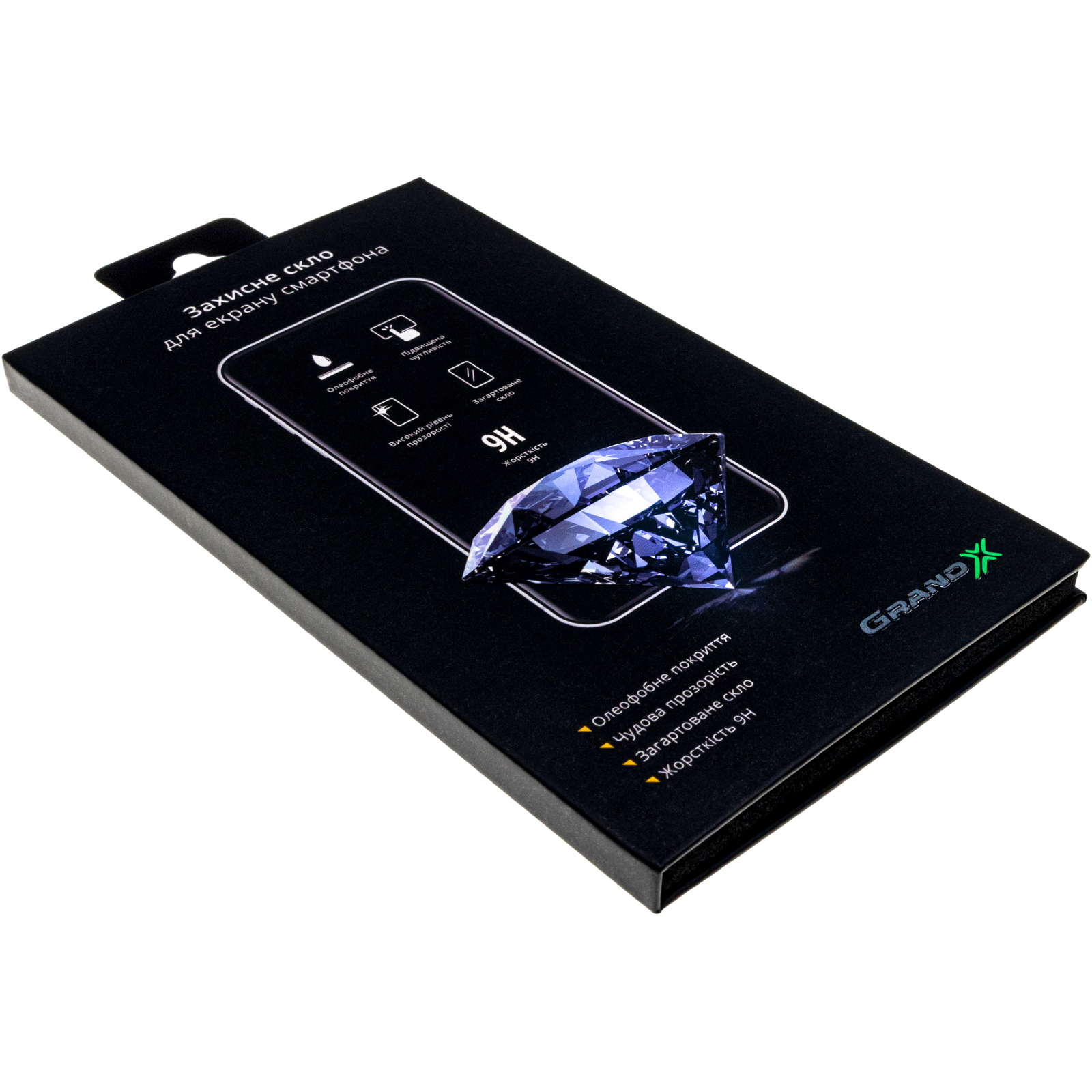 Стекло защитное Grand-X Apple iPhone 14 Pro Max 9D black (AIP14PRM9D) изображение 2
