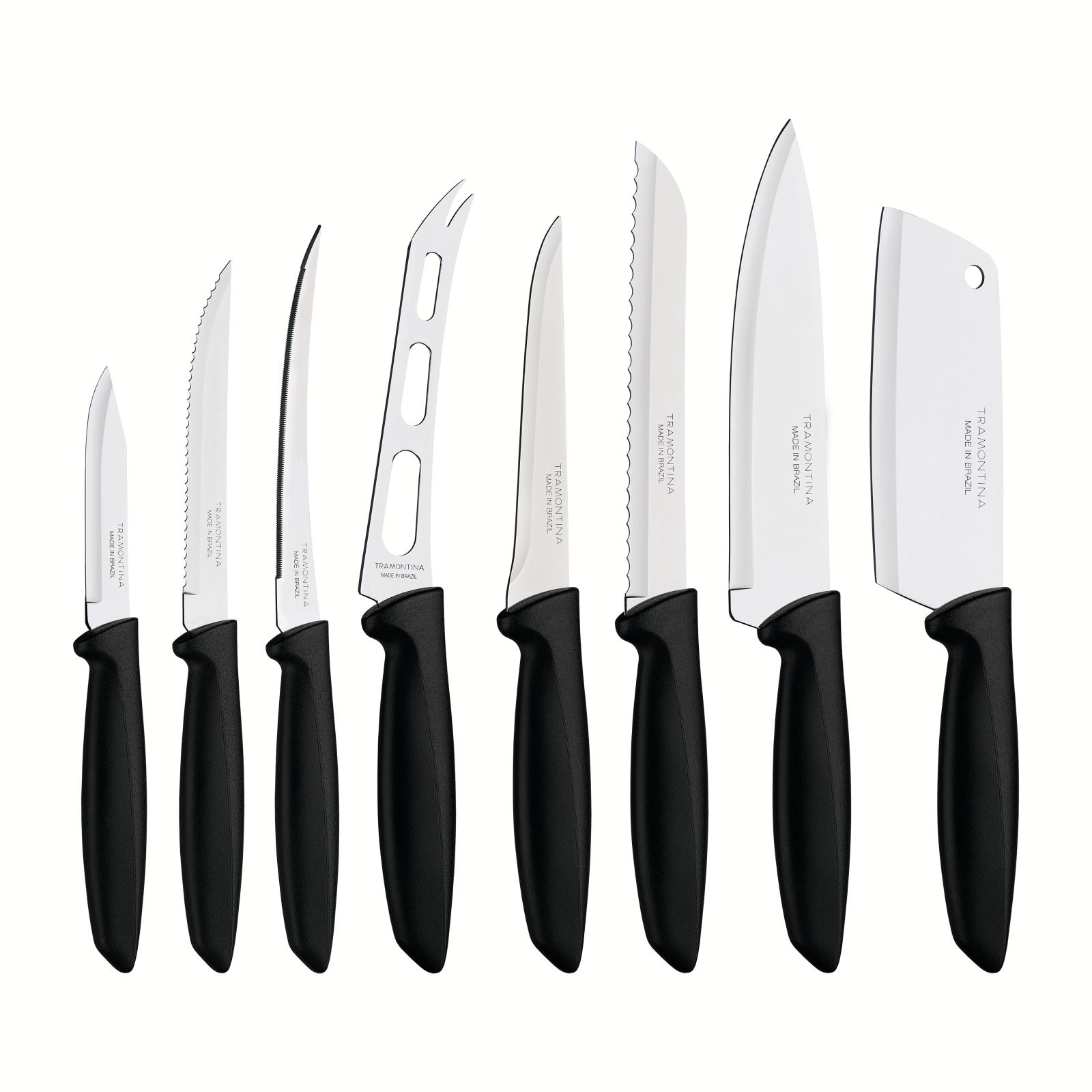 Набір ножів Tramontina Plenus Black 8 шт (23498/032)