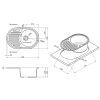 Мойка кухонная Kroner KompositGRB-7750 (CV027420) изображение 7