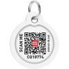 Адресник для тварин WAUDOG Smart ID з QR паспортом "Мілітарі" круг 30 мм (230-4026) зображення 3