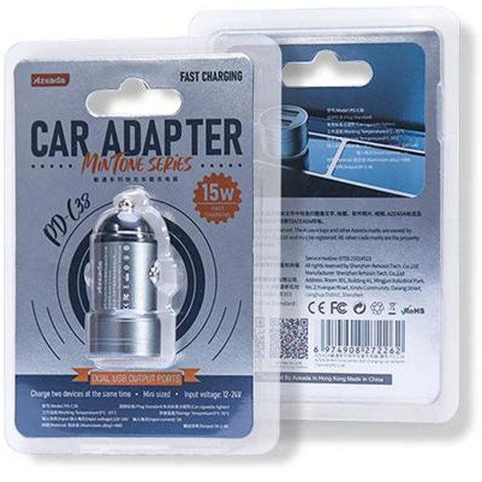 Зарядное устройство Proda Azeada Mintone PD-C38 2 USB, 2.4A (PD-C38-BK) изображение 6