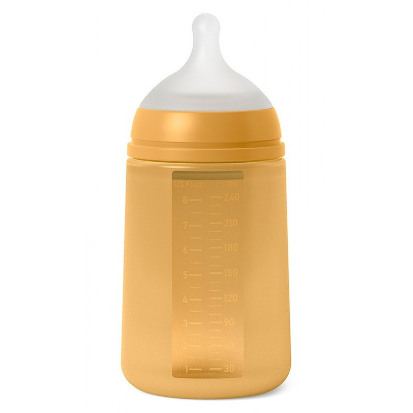Пляшечка для годування Suavinex Colour Essence силіконова, повільний потік,240 мл, нюдова (308072) зображення 2