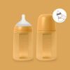 Бутылочка для кормления Suavinex Colour Essence силиконовая, медленный поток, 240 мл, мустард (308069) изображение 4