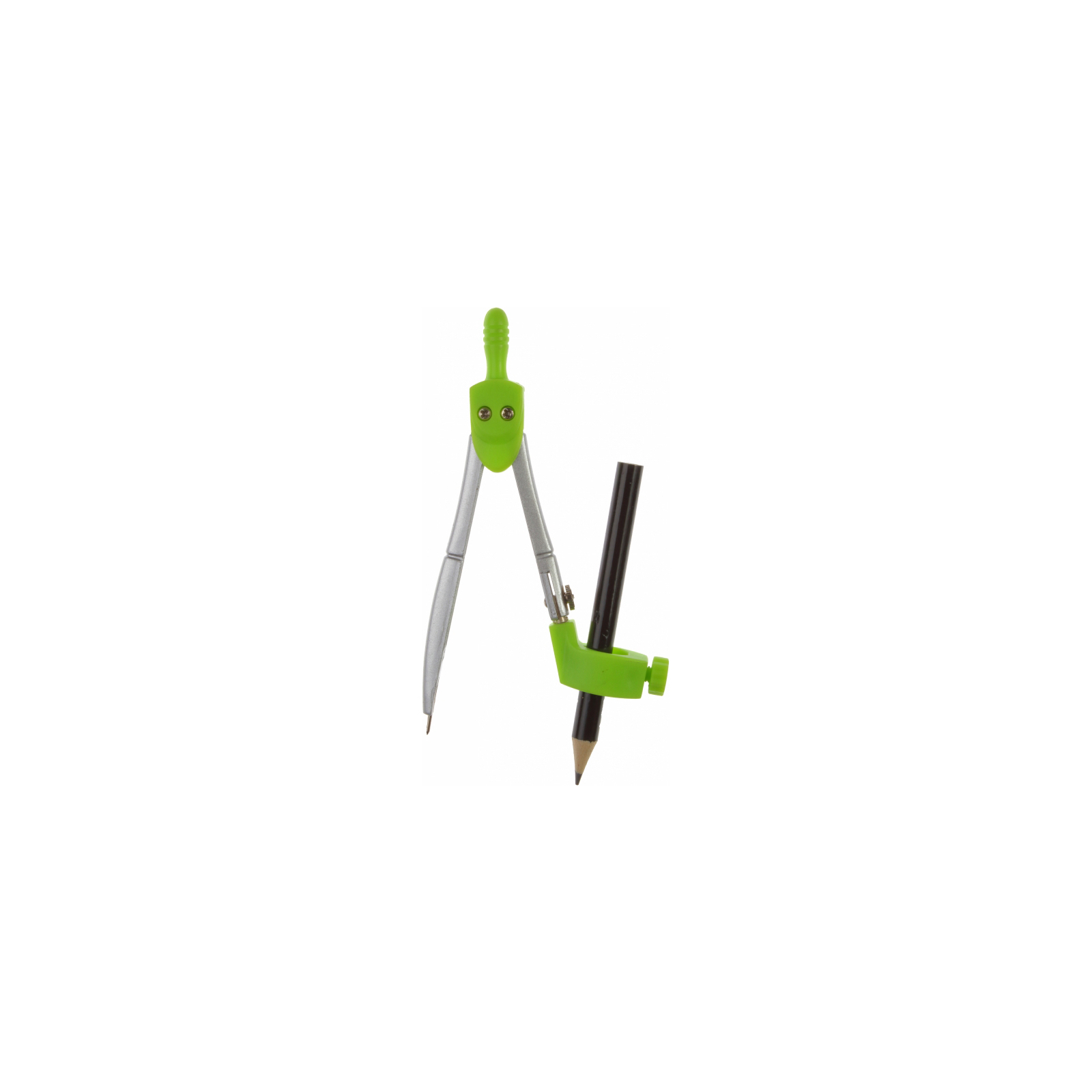 Циркуль Economix з запасними грифелями та адаптером, зелений (E81420) зображення 3