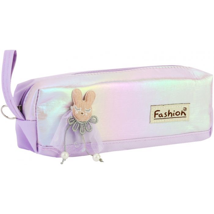 Пенал Cool For School 1 отделение с аппликацией Фиолетовый (CF6891-purple)