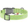 Нашийник для тварин WAUDOG Re-cotton з QR паспортом світловідбивний Ш 15 мм Д 25-35 см салатовий (02865) зображення 2