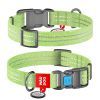 Нашийник для тварин WAUDOG Re-cotton з QR паспортом світловідбивний Ш 15 мм Д 25-35 см салатовий (02865) зображення 4