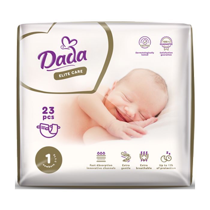 Підгузки Dada Elite Care Newborn 1 (2-5 кг) 23 шт (4820174981075)