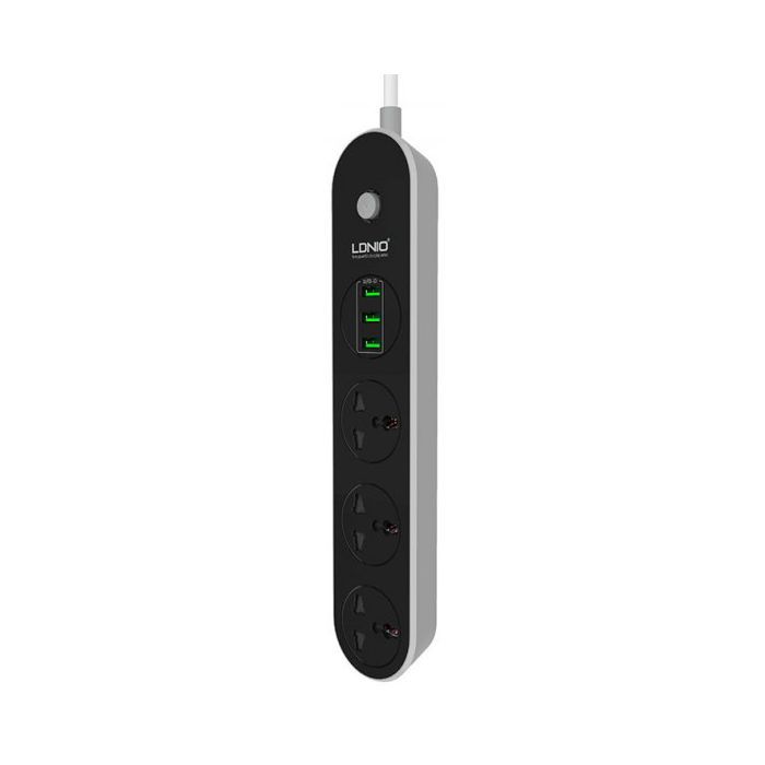 Сетевой фильтр питания LDNIO SC3301, 3 роз+3USB (SC3301) изображение 2