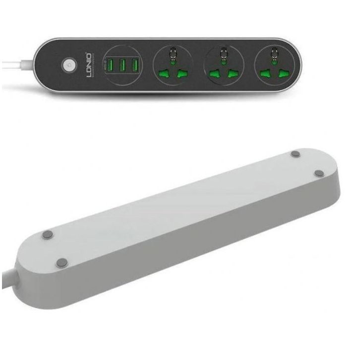 Сетевой фильтр питания LDNIO SC3301, 3 роз+3USB (SC3301) изображение 4