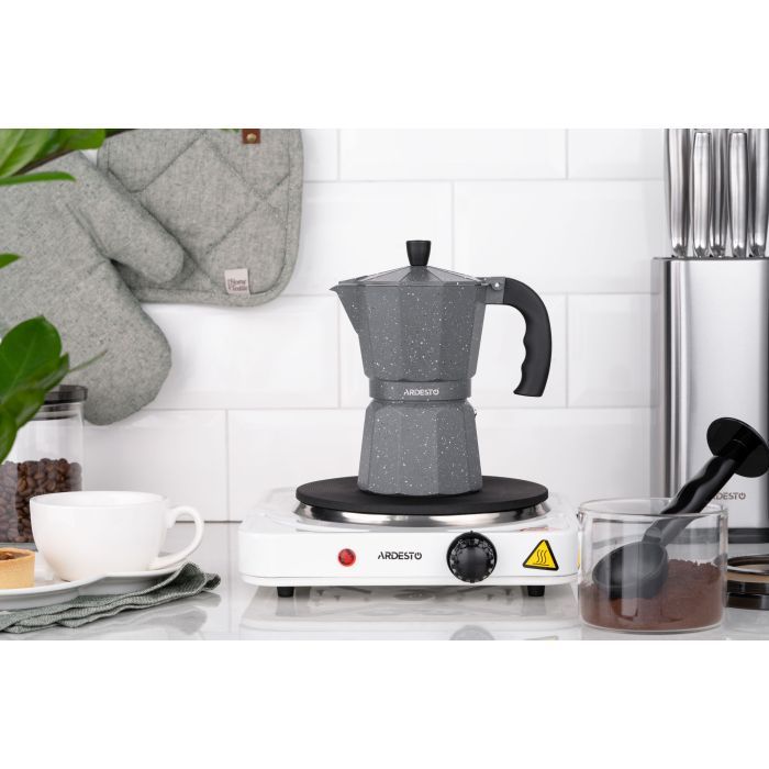 Гейзерная кофеварка Ardesto Gemini Molise 9 чашок (AR0809AGS) изображение 5
