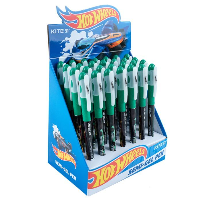 Ручка масляная Kite Hot Wheels, синяя (HW23-033) изображение 2