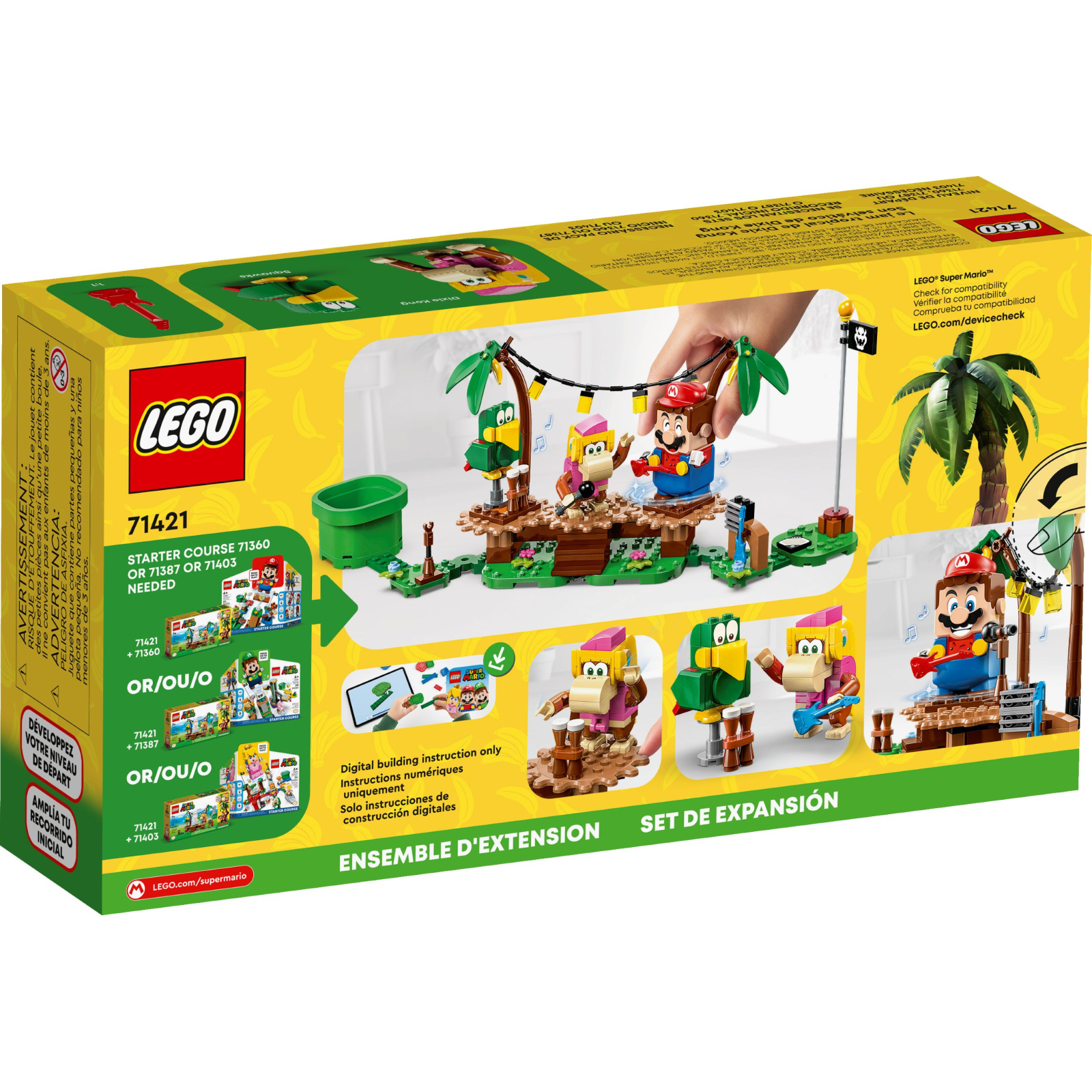 Конструктор LEGO Super Mario Импровизация в джунглях Дикси Конг. Дополнительный набор (71421) изображение 9