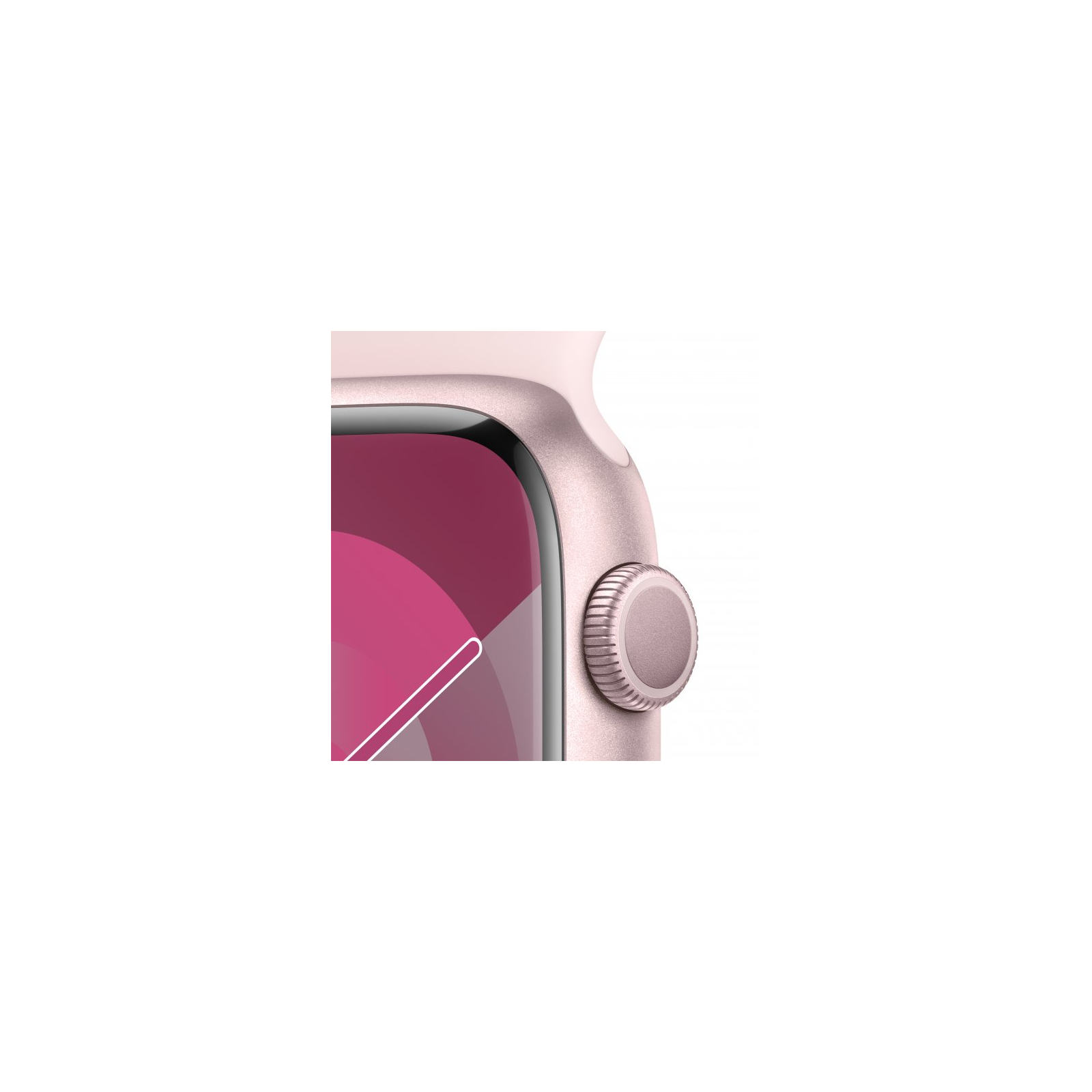 Смарт-годинник Apple Watch Series 9 GPS 45mm Pink Aluminium Case with Light Pink Sport Band - S/M (MR9G3QP/A) зображення 3
