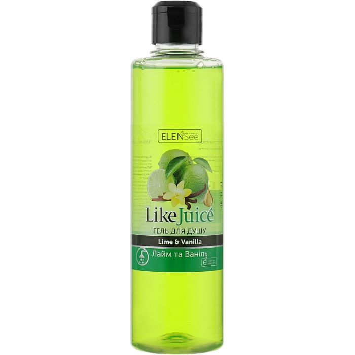 Гель для душа ElenSee Like Juice Лайм и ваниль 390 мл (4820098542154)
