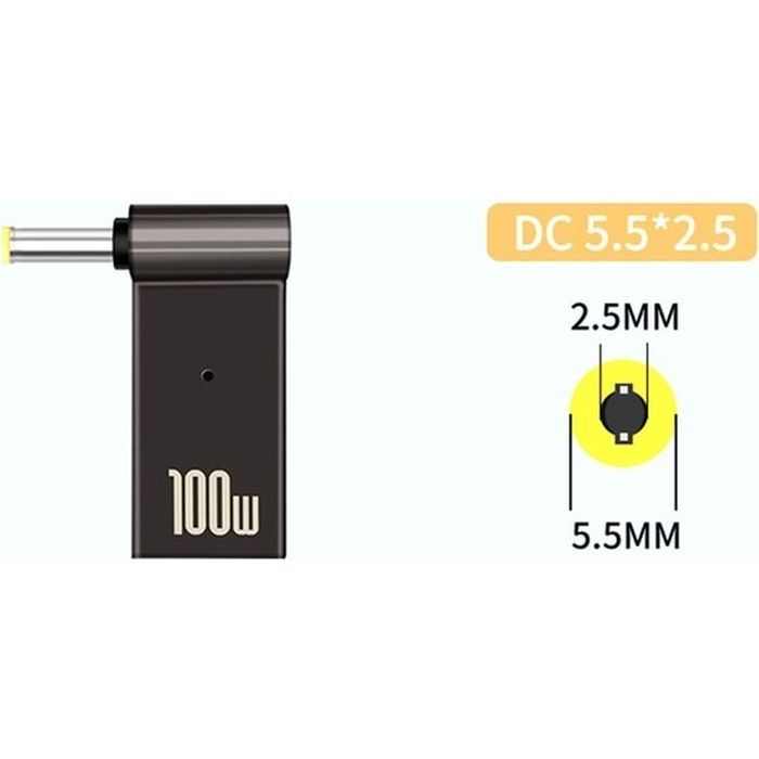 Переходник USB-C to DC 5.5x2.5mm 100W ХОКО (XK-DC-C-5.5-2.5) изображение 5