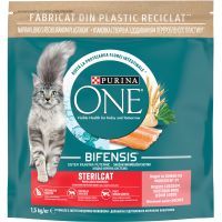 Сухой корм для кошек Purina One Steril Cat Salmon & Wheat 1.5 кг (7613035115439)