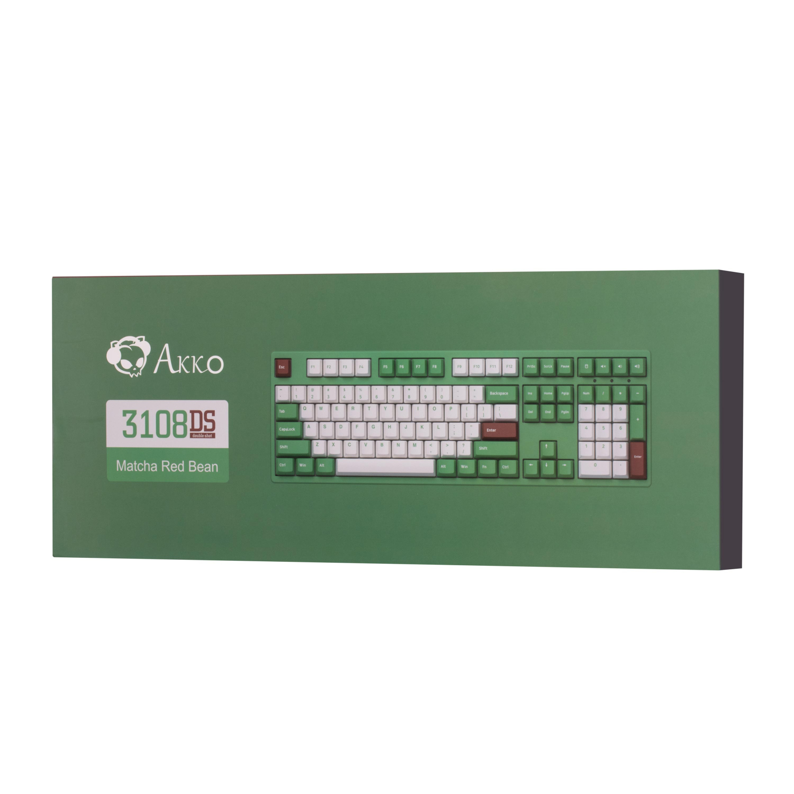 Клавіатура Akko 3108 DS Matcha Red Bean 108Key CS Orange V2 USB UA No LED Green (6925758605632) зображення 10