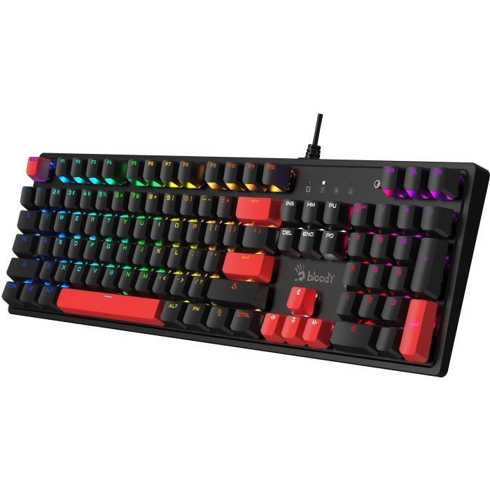Клавиатура A4Tech Bloody S510R RGB BLMS Switch Red USB Black (Bloody S510R Fire Black) изображение 5