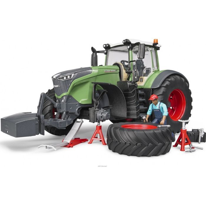 Спецтехника Bruder Трактор Fendt 1050 Vario с фигуркой и аксессуарами для ремонта (04041) изображение 6