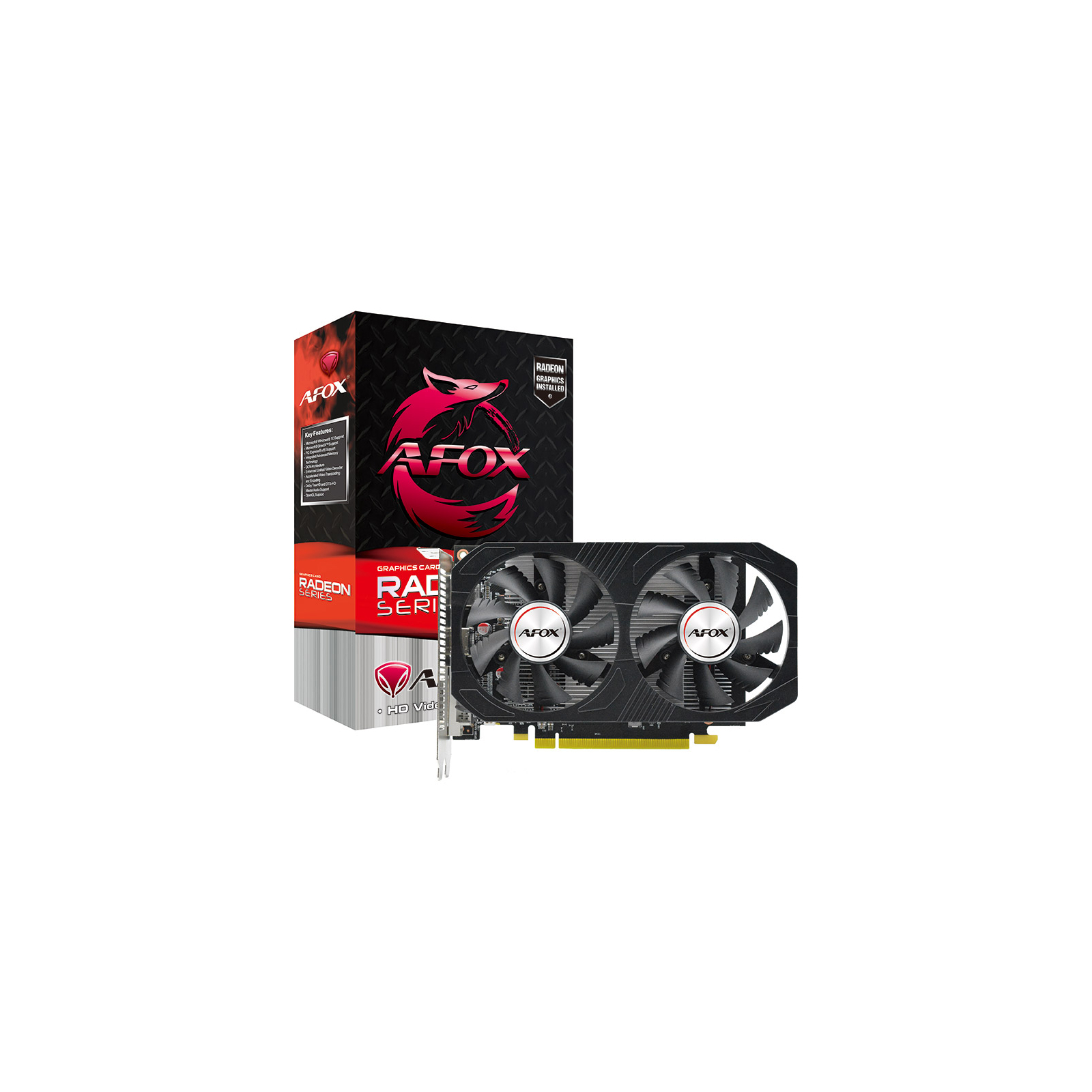 Видеокарта Radeon RX 550 8Gb Afox (AFRX550-8192D5H4-V6)